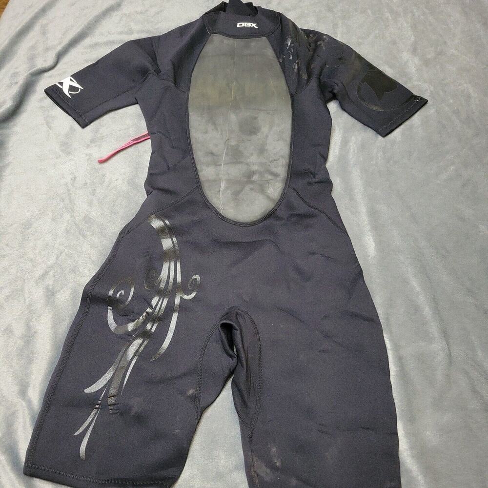 DBX Wetsuit Womens 10 Black Shorty Neoprene Super Comfort Stretch Short Sleeve‎